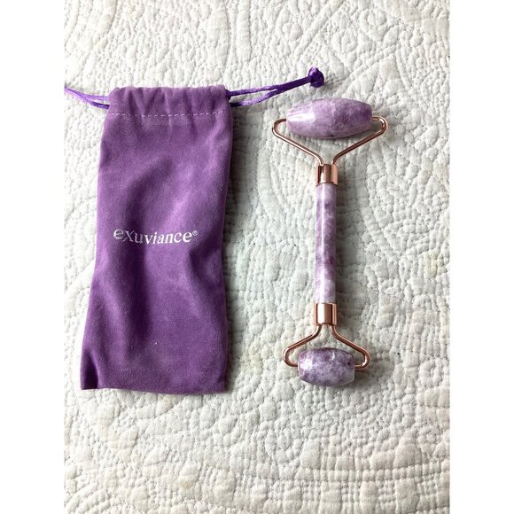 Exuviance Amethyst Roller & Gel Eye Mask Set W/Neutrogena SKIN Cosmetic Bag*New - Picture 2 of 5